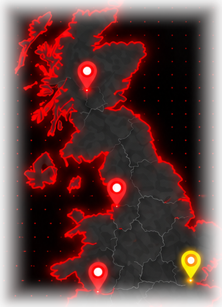 CMS regional coverage across the United Kingdom