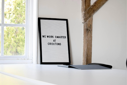 We work smarter at Croxtons sign